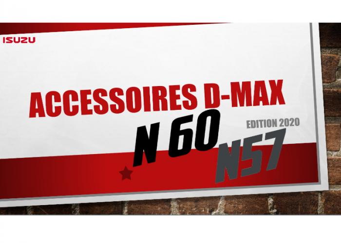 Catalogue accessoires Isuzu D-Max 